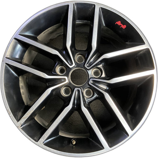 18" GRAND CHEROKEE 17 18x8, aluminum, w/o 75th Anniversary package; polished - Front View
