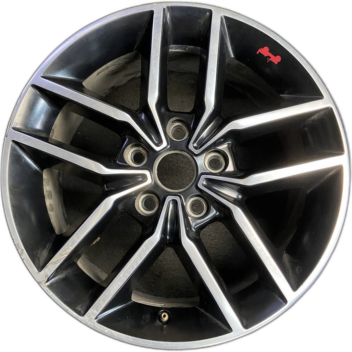 18" GRAND CHEROKEE 17 18x8, aluminum, w/o 75th Anniversary package; polished - Front View