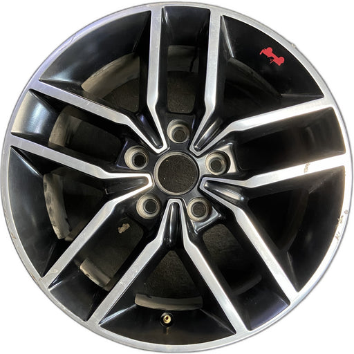 18" GRAND CHEROKEE 17 18x8, aluminum, w/o 75th Anniversary package; polished - Front View