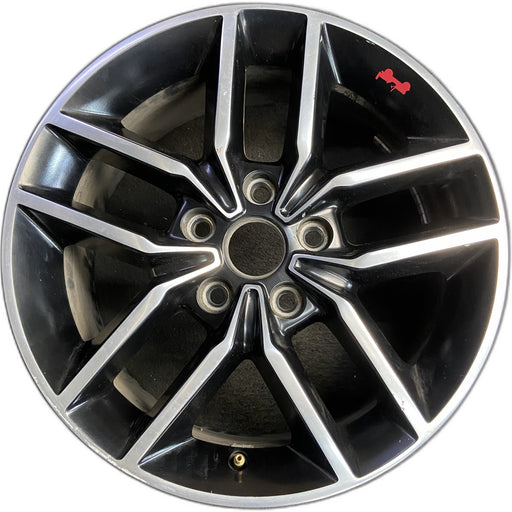 18" GRAND CHEROKEE 17 18x8, aluminum, w/o 75th Anniversary package; polished - Front View