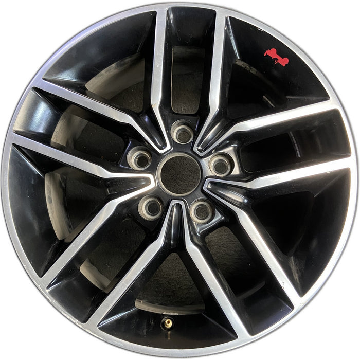 18" GRAND CHEROKEE 17 18x8, aluminum, w/o 75th Anniversary package; polished - Front View