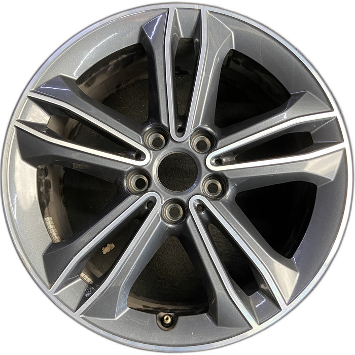 17" BMW 228i 20 , 17x7.5, 5 spoke, double spoke Original OEM Wheel Rim - Front View
