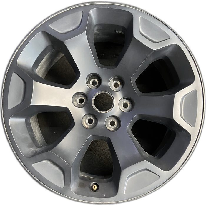 20" DODGE 1500 PICKUP 25 20x9, , 6 spoke, raised spoke, black Original OEM - Front View