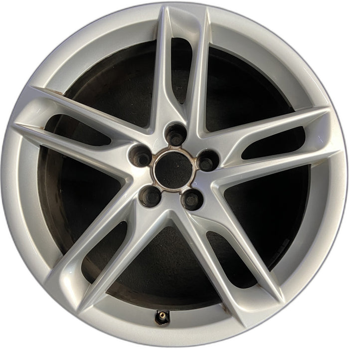 19" AUDI Q5 13-16 19x8, 5 spoke, slotted spoke Original OEM Wheel Rim - Front View