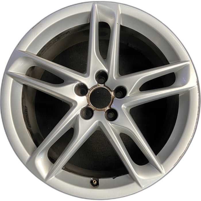 19" AUDI Q5 13-16 19x8, 5 spoke, slotted spoke Original OEM Wheel Rim - Front View