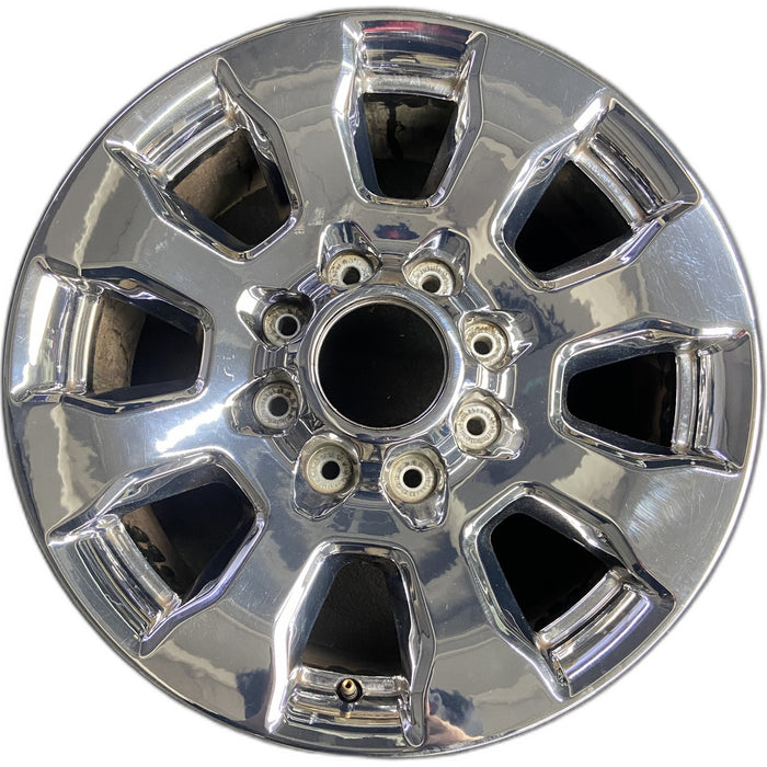 20" FORD F250SD PICKUP 17 20x8 , 8 spoke, chrome, 4" center cap, Original OEM - Front View