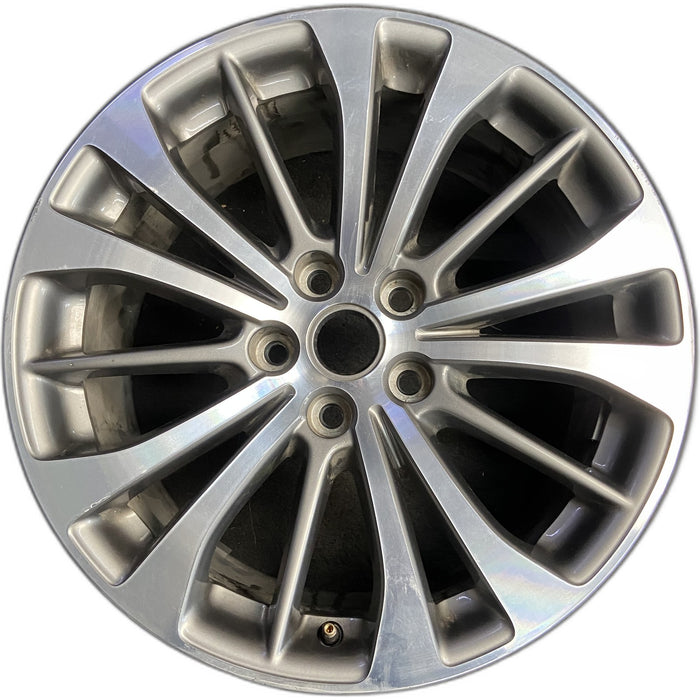 18" LACROSSE 17 18x8 , machined finish Original OEM Wheel Rim - Front View