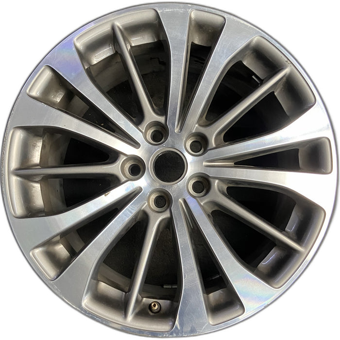 18" LACROSSE 17 18x8 , machined finish Original OEM Wheel Rim - Front View