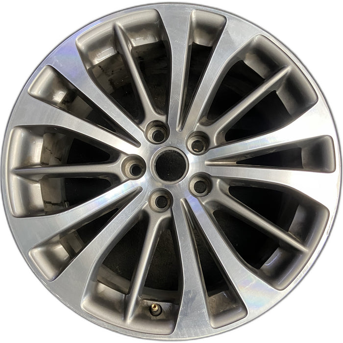 18" LACROSSE 17 18x8 , machined finish Original OEM Wheel Rim - Front View