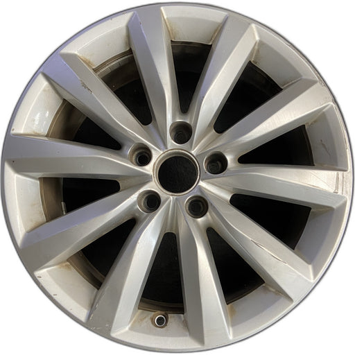 17" TIGUAN 09-11 17x7, 10 spoke, w/o raised edge Original OEM Wheel Rim - Front View