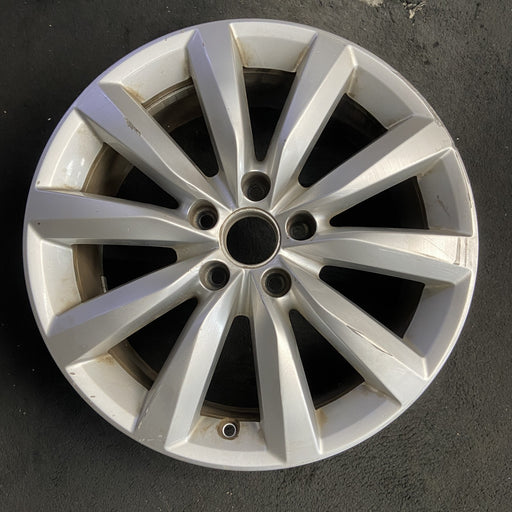 17" TIGUAN 09-11 17x7, 10 spoke, w/o raised edge Original OEM Wheel Rim - Additional View