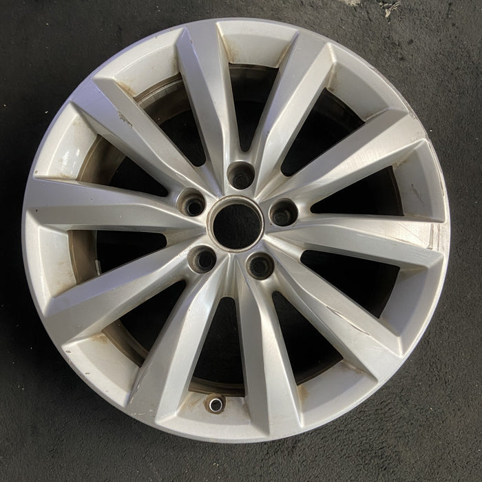 17" TIGUAN 09-11 17x7, 10 spoke, w/o raised edge Original OEM Wheel Rim - Additional View