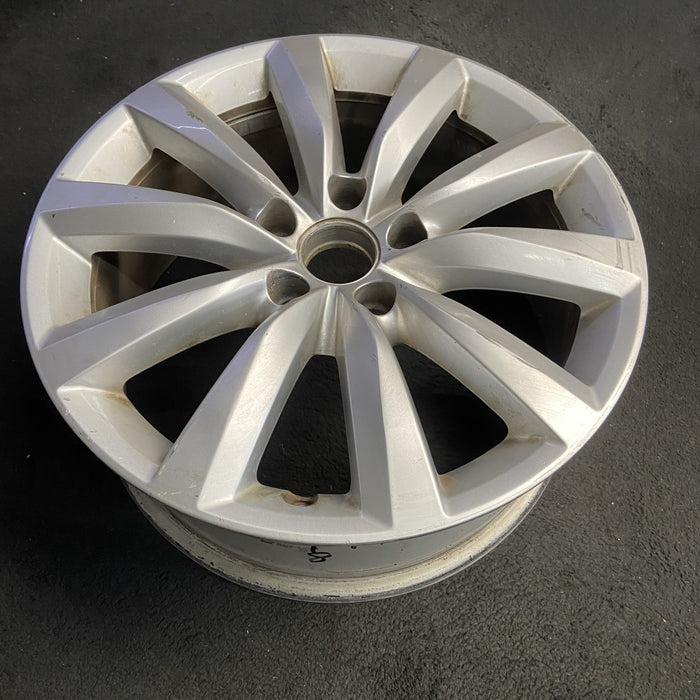 17" TIGUAN 09-11 17x7, 10 spoke, w/o raised edge Original OEM Wheel Rim - View 7