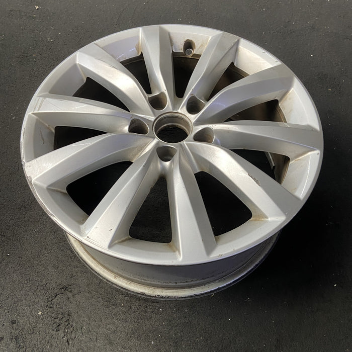 17" TIGUAN 09-11 17x7, 10 spoke, w/o raised edge Original OEM Wheel Rim - View 8
