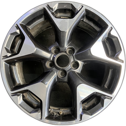 17" XV CROSSTREK 18-20 17x7 , w/machined face Original OEM Wheel Rim - Front View