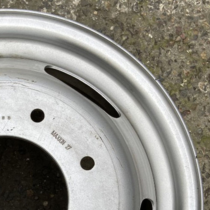 17" DODGE 3500 PICKUP 19-24 Chassis Cab, DRW, , steel Original OEM Wheel Rim - Close-Up Detail