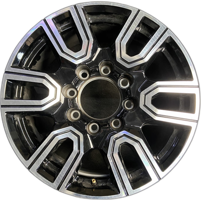 20" SIERRA 2500 PICKUP 20 20x8.5, 12 spoke , black Original OEM Wheel Rim - Front View