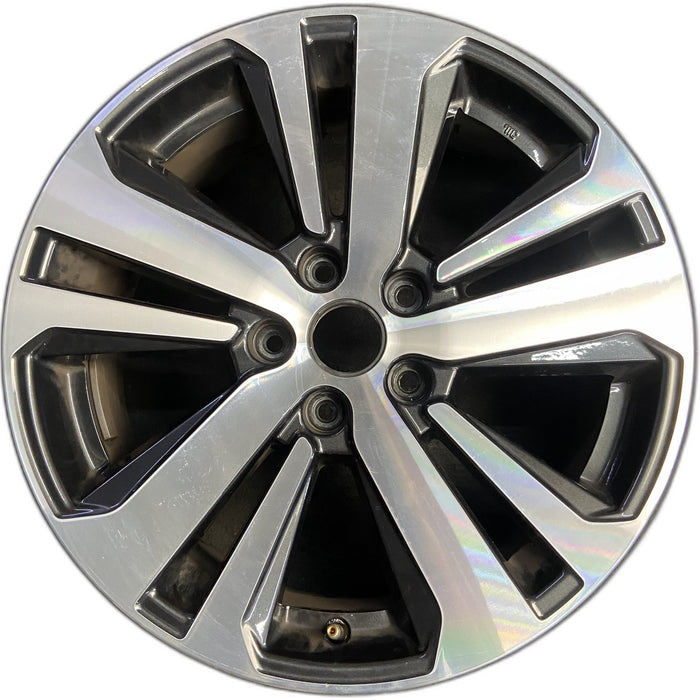 18" LEGACY 18 18x7 , 5 spoke , dark gray inlay Original OEM Wheel Rim - Front View