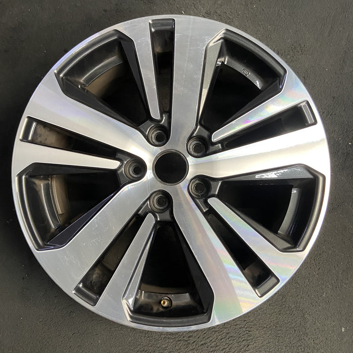 18" LEGACY 18 18x7 , 5 spoke , dark gray inlay Original OEM Wheel Rim - Additional View