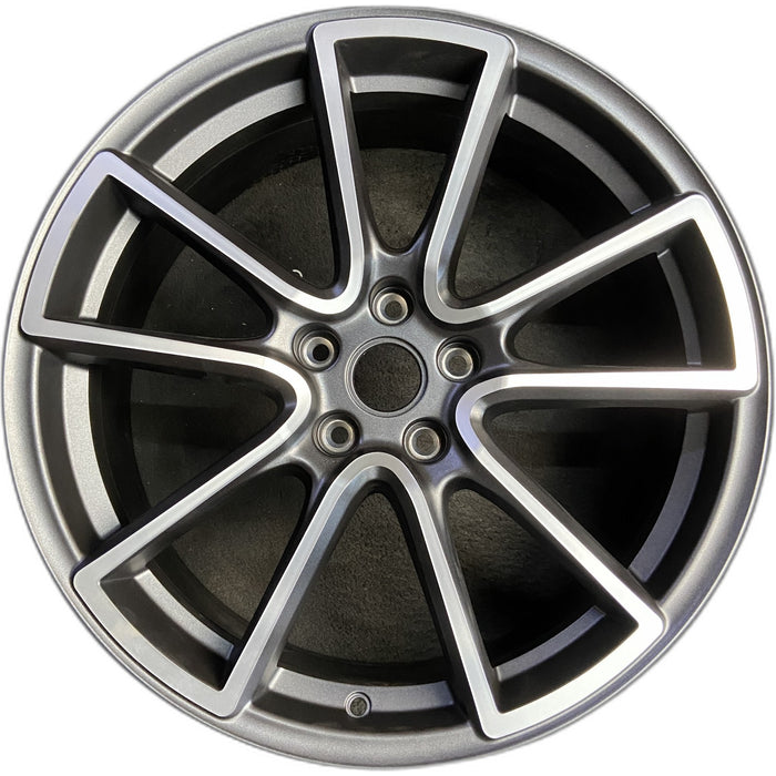 20" PALISADE 20-22 20x7.5 , 10 straight spokes Original OEM Wheel Rim - Front View