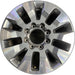 20" SILVERADO 2500 PICKUP 21-23 20x8.5, 10 spoke, machined gray Original OEM - Front View
