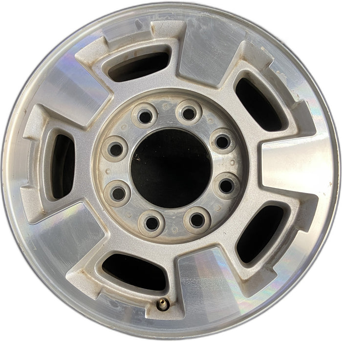 17" SIERRA 2500 PICKUP 11-13 17x7.5, aluminum Original OEM Wheel Rim - Front View