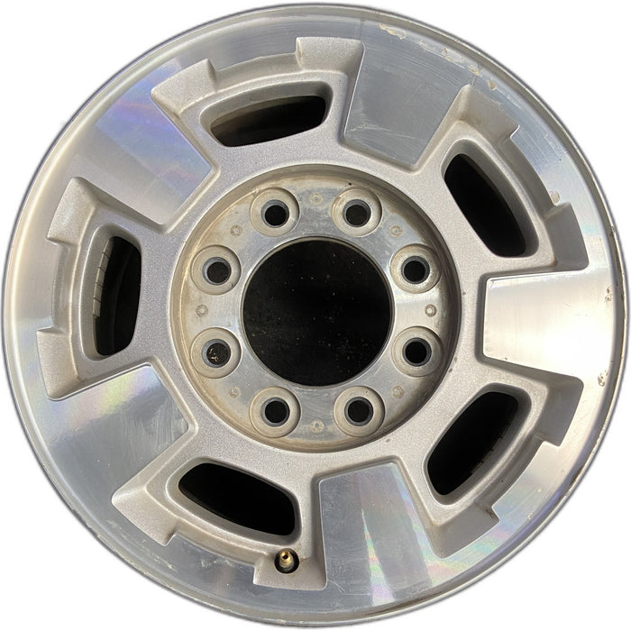 17" SIERRA 2500 PICKUP 11-13 17x7.5, aluminum Original OEM Wheel Rim - Front View