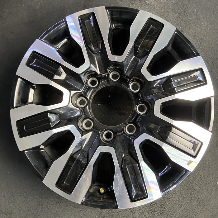 20" SIERRA 2500 PICKUP 24 20x8.5, 8 spoke, raised spoke , black inserts - Additional View