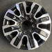 20" SIERRA 2500 PICKUP 24 20x8.5, 8 spoke, raised spoke , black inserts - Additional View