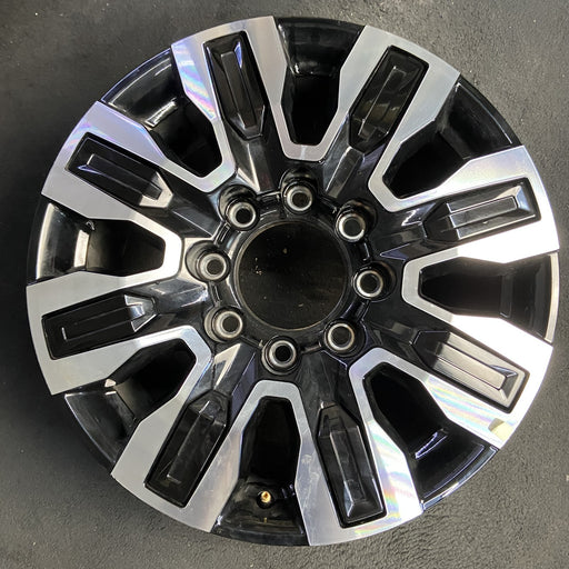 20" SIERRA 2500 PICKUP 24 20x8.5, 8 spoke, raised spoke , black inserts - Additional View