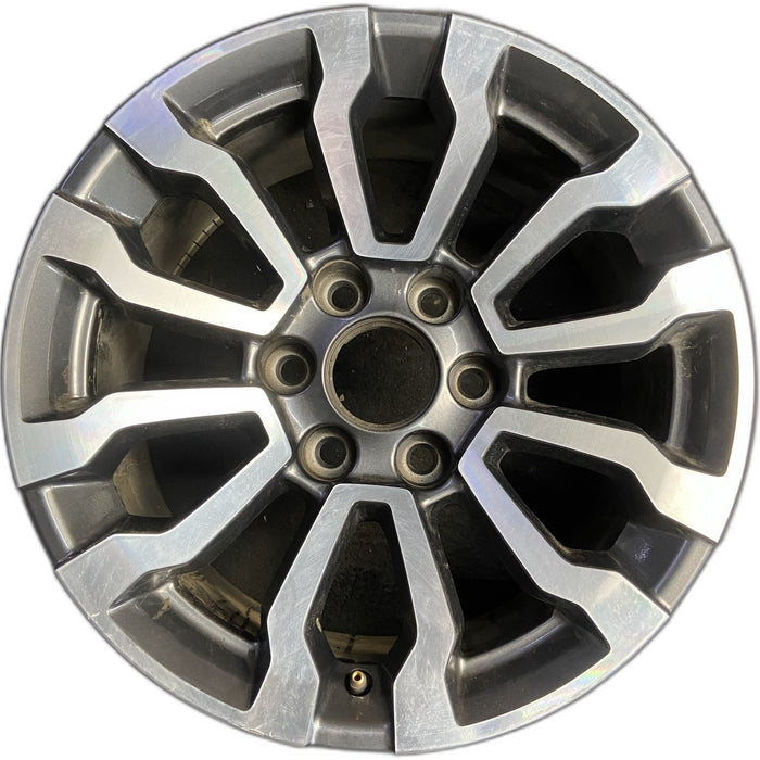 18" SIERRA 1500 PICKUP 19 , 18x8.5, 12 spoke, opt RT5 Original OEM Wheel Rim - Front View