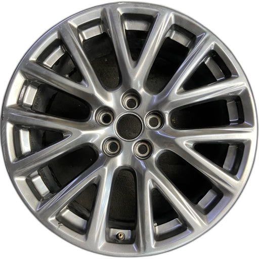 20" XT4 19-20 20x8.5, 7 Y spoke, black metallic Original OEM Wheel Rim - Front View