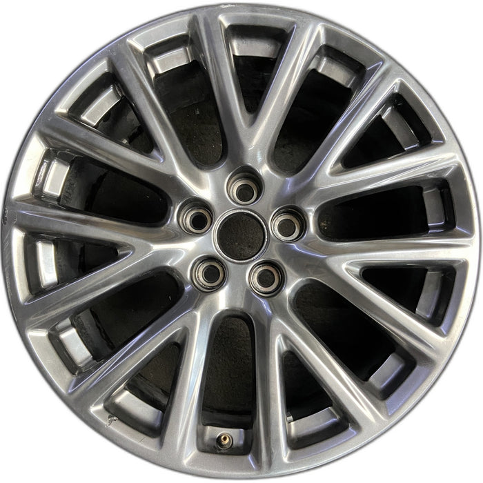 20" XT4 19-20 20x8.5, 7 Y spoke, black metallic Original OEM Wheel Rim - Front View
