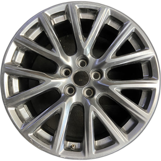 20" XT4 19-20 20x8.5, 7 Y spoke, black metallic Original OEM Wheel Rim - Front View