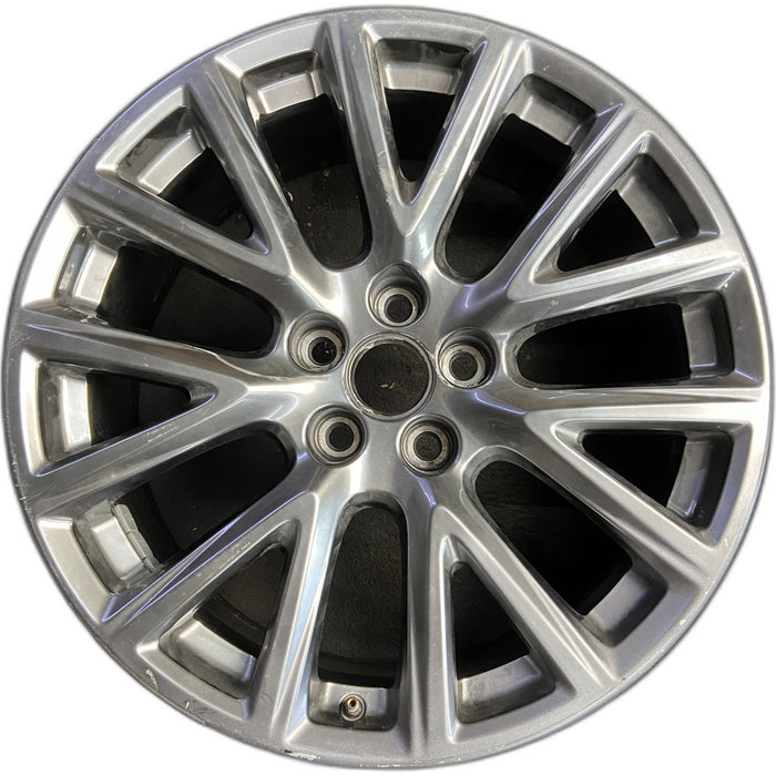 20" XT4 19-20 20x8.5, 7 Y spoke, black metallic Original OEM Wheel Rim - Front View