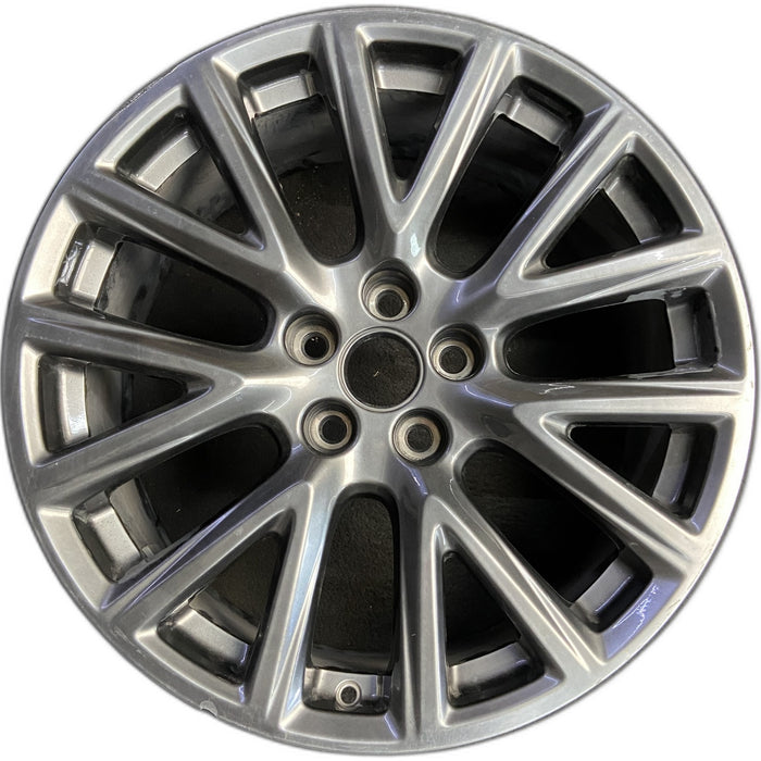 20" XT4 19-20 20x8.5, 7 Y spoke, black metallic Original OEM Wheel Rim - Front View