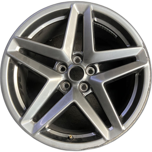 19" MUSTANG 24 19x8.5, , split spoke, silver Original OEM Wheel Rim - Front View