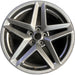 19" MUSTANG 24 19x8.5, , split spoke, silver Original OEM Wheel Rim - Front View