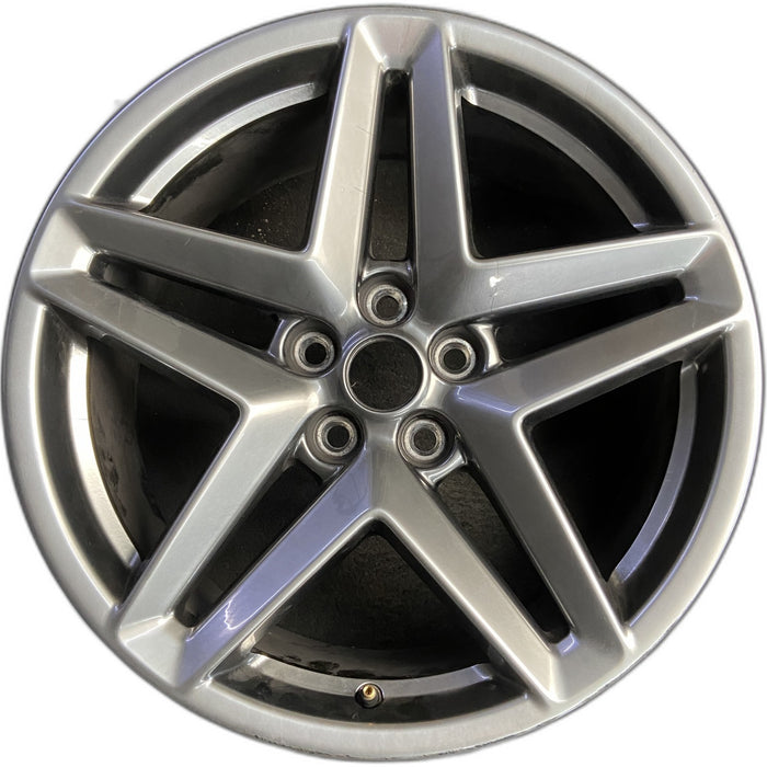 19" MUSTANG 24 19x8.5, , split spoke, silver Original OEM Wheel Rim - Front View