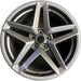 19" MUSTANG 24 19x8.5, , split spoke, silver Original OEM Wheel Rim - Front View