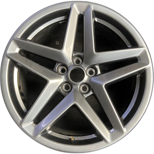 19" MUSTANG 24 19x8.5, , split spoke, silver Original OEM Wheel Rim - Front View