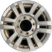 18" FORD F250SD PICKUP 17 18x8 , aluminum, 12 spoke , silver Original OEM Wheel - Front View
