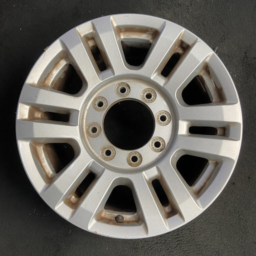 18" FORD F250SD PICKUP 17 18x8 , aluminum, 12 spoke , silver Original OEM Wheel - Additional View