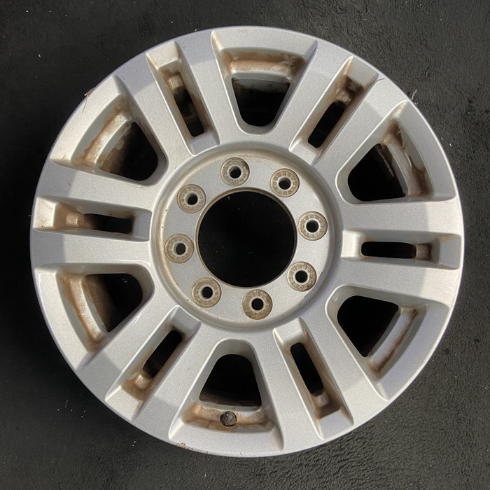 18" FORD F250SD PICKUP 17 18x8 , aluminum, 12 spoke , silver Original OEM Wheel - Additional View