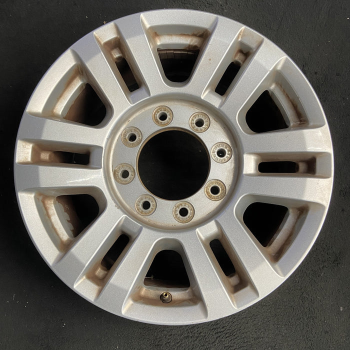 18" FORD F250SD PICKUP 17 18x8 , aluminum, 12 spoke , silver Original OEM Wheel - Additional View