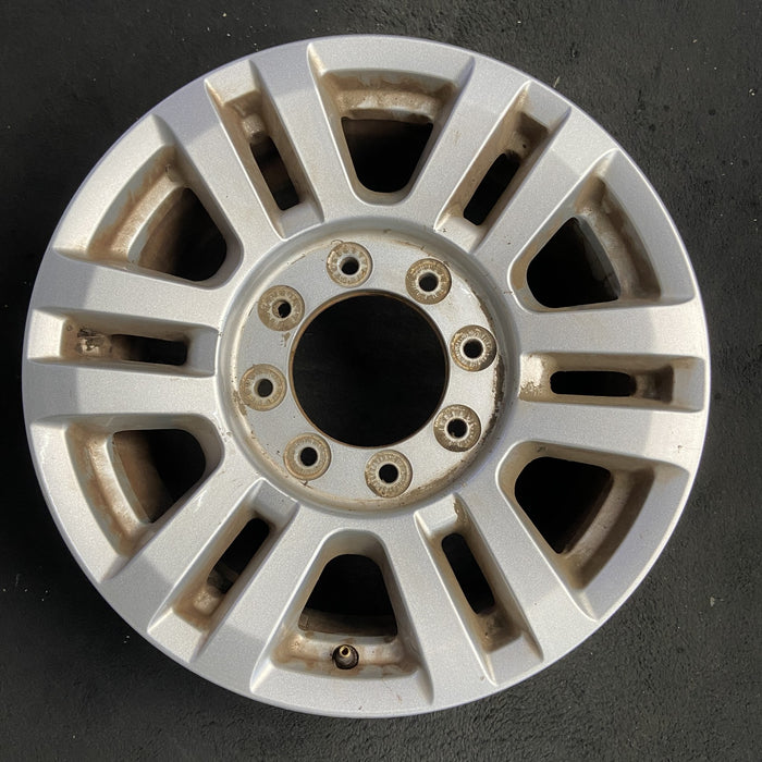 18" FORD F250SD PICKUP 17 18x8 , aluminum, 12 spoke , silver Original OEM Wheel - Additional View