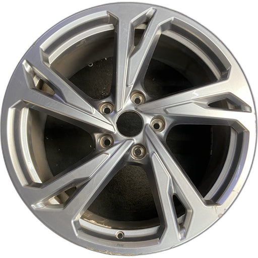 20" E-TRON GT 22-24 20x9, silver Original OEM Wheel Rim - Front View