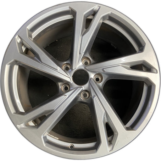 20" E-TRON GT 22-24 20x9, silver Original OEM Wheel Rim - Front View