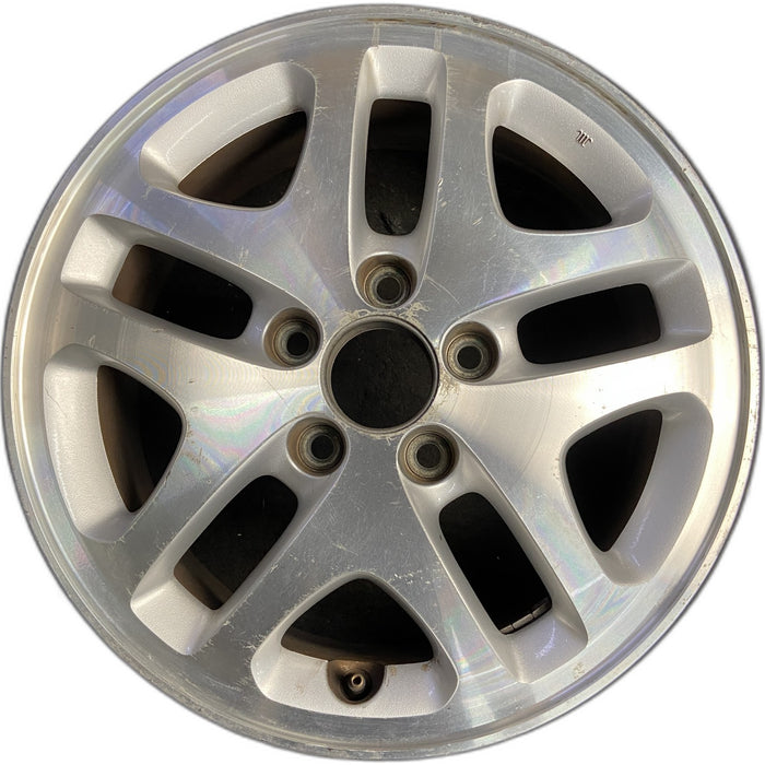 16" ACCORD 01-02 6 cylinder , 16x6.5, 10 spoke Original OEM Wheel Rim - Front View