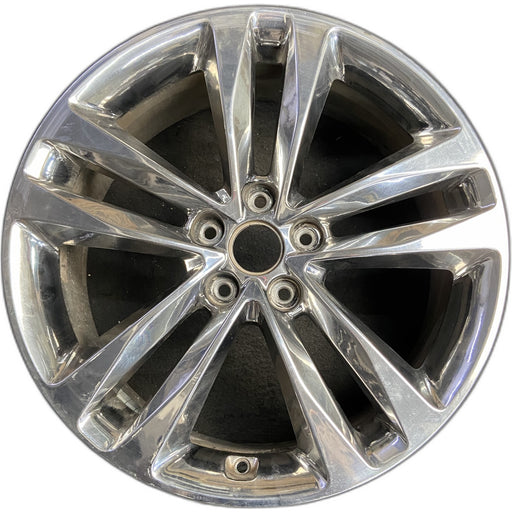 19" SORENTO 14-15 19x7.5 , chrome finish, V shape large opening, w/o Original - Front View
